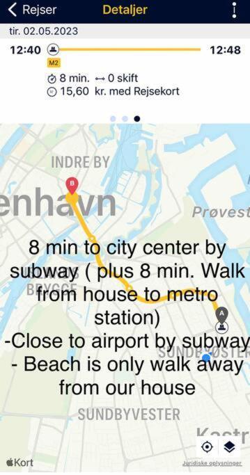 Close To Centrum, Beach And Subway 코펜하겐 외부 사진